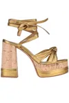 Ninni Maxi Platform Sandals In Bronze