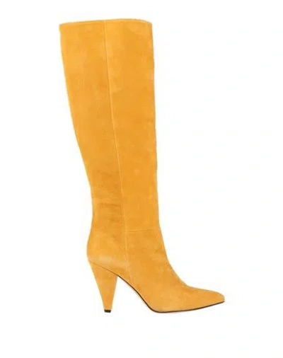 Ninni Woman Boot Yellow Size 8 Soft Leather
