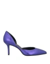 Ninni Woman Pumps Purple Size 8 Leather