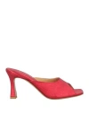 Ninni Woman Sandals Red Size 8 Leather