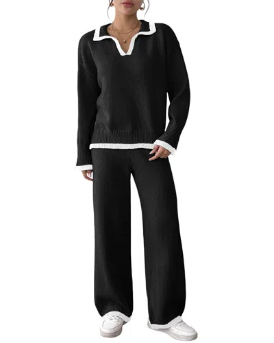 Nino Balcutti 2pc Sweater & Pant Set In Black