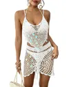 Nino Balcutti 2pc Top & Skirt Set In White
