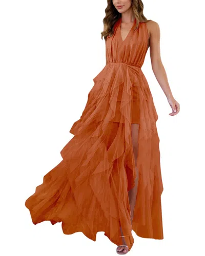 Nino Balcutti Maxi Dress In Orange
