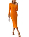 Nino Balcutti Midi Dress In Orange