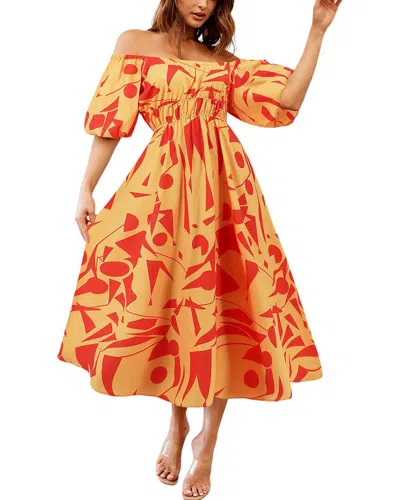 Nino Balcutti Midi Dress In Yellow