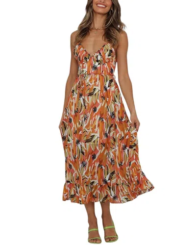 Nino Balcutti Midi Dress In Orange