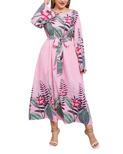 Nino Balcutti Plus Maxi Dress In Pink