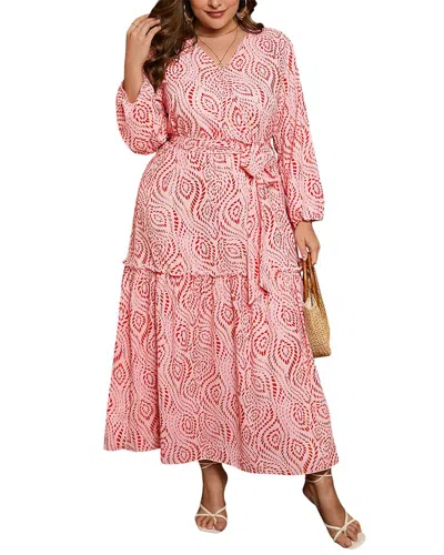 Nino Balcutti Plus Maxi Dress In Pink