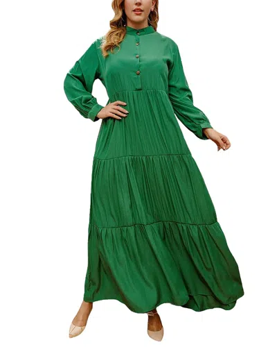 Nino Balcutti Plus Maxi Dress In Green