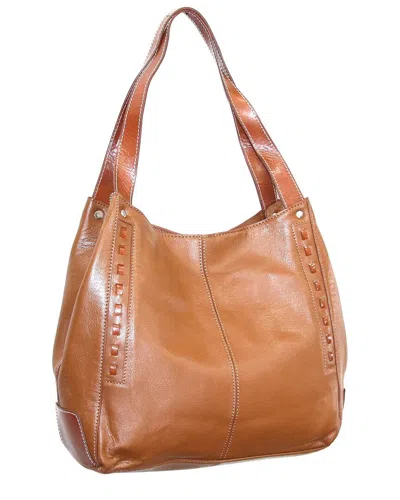 Nino Bossi Alyssa Durable Leather Satchel In Brown