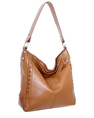 Nino Bossi Alyssa Genuine Leather Hobo Bag In Brown