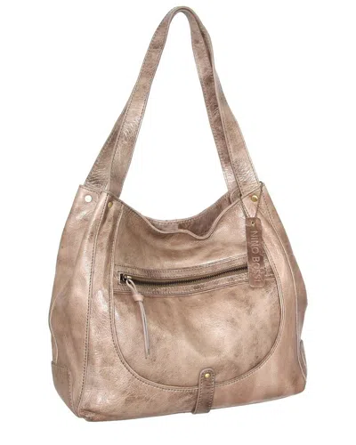 Nino Bossi Braylee Hand-dyed Vintage Leather Satchel In Brown