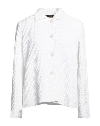 Nino Colombo Woman Blazer White Size 8 Viscose, Polyester