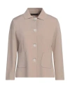 Nino Colombo Woman Jacket Beige Size 2 Rayon, Lycra