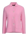 Nino Colombo Woman Jacket Pink Size 00 Rayon, Lycra In Pink