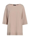 Nino Colombo Woman Sweater Beige Size 10 Rayon, Lycra
