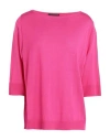 Nino Colombo Woman Sweater Fuchsia Size 10 Merino Wool In Pink