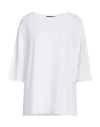 Nino Colombo Woman Sweater White Size 10 Rayon, Lycra In White