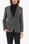Nino Danieli Virgin Wool Blazer With Geometric Motif