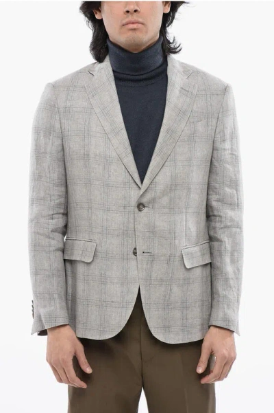 Nino Danieli Checked Wool Blend Blazer
