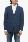 Nino Danieli Glen Plaid Motif Blazer With Flap Pocket