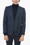 Nino Danieli Half-lined Linen Blend Blazer With Flap Pockets
