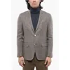 Nino Danieli Linen Blend Blazer With Flap Pockets