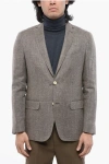 Nino Danieli Linen Blend Blazer With Flap Pockets