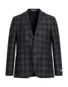 Nino Danieli Man Blazer Navy Size 38 Virgin Wool In Brown