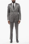 Nino Danieli Peak Lapel Three-piece Suit With Contrasting Detail
