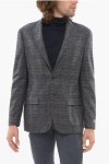 Nino Danieli Tartan Half-lined Wool Blazer With Flap Pockets