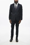 Nino Danieli Virgin Wool Side Vents 2-button Suit In Black