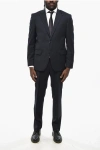 Nino Danieli Virgin Wool Side Vents 2-button Suit With Flap Pockets
