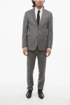 Nino Danieli Virgin Wool Suit With Stripe Motif