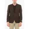 Nino Danieli Wool Single Breasted Blazer With Flap Pockets
