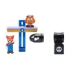 Nintendo 2.5" Switchback Hill Diorama Set Toy Tool In Transparent