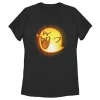 Nintendo Halloween Boo Pumpkin  Graphic T-shirt In Black