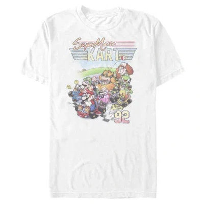 Nintendo Mario Kart 90s  Graphic T-shirt In White