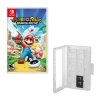 Nintendo Mario Rabbids: Kingdom Battle For  Switch With Hard Shell 12 Game Caddy In White