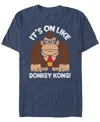 Nintendo Men's Fist Pump Short Sleeve T-shirt In Navy Heather