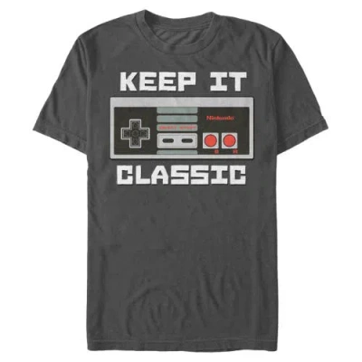 Nintendo Nes Classic Controller Graphic T-shirt In Gray