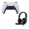Nintendo Ps5 Dualsense Controller With Universal Headset In White