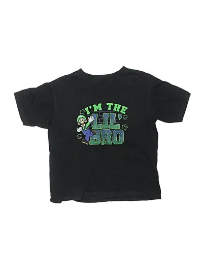 Pre-owned Nintendo Kids' Short Sleeve T-shirt In Black
