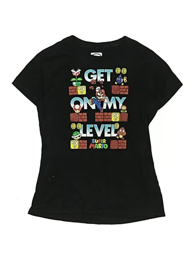 Pre-owned Nintendo Kids' Short Sleeve T-shirt In Black