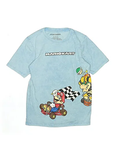 Pre-owned Nintendo Kids' Short Sleeve T-shirt In Blue
