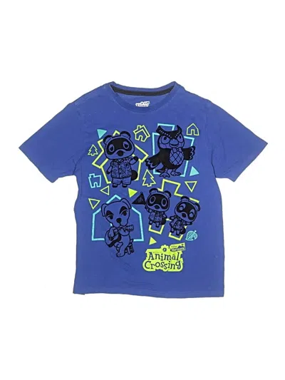 Pre-owned Nintendo Kids' Short Sleeve T-shirt In Blue