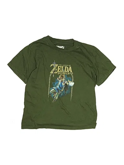 Pre-owned Nintendo Kids' Short Sleeve T-shirt In Green