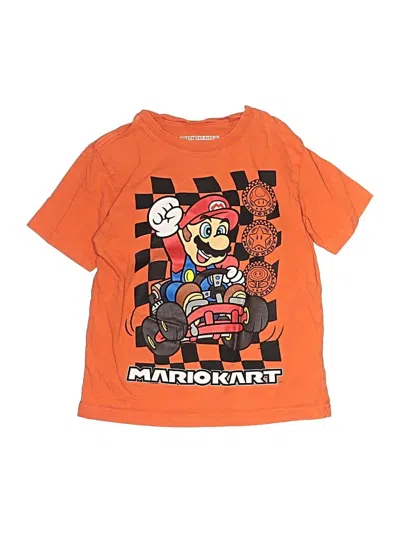 Pre-owned Nintendo Kids' Short Sleeve T-shirt In Orange