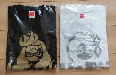 Pre-owned Nintendo Splatoon 2 Final Fest T-shirt Chaos Order Hime Iida Black & White S Size