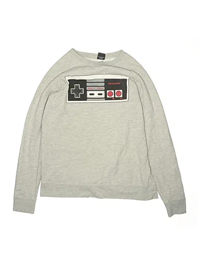Pre-owned Nintendo Kids' Sweatshirt In Gray